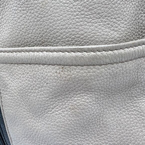 Tignanello Perfect Pockets Tote Colorblock Pebbled Leather Taupe/Black - Picture 2 of 14